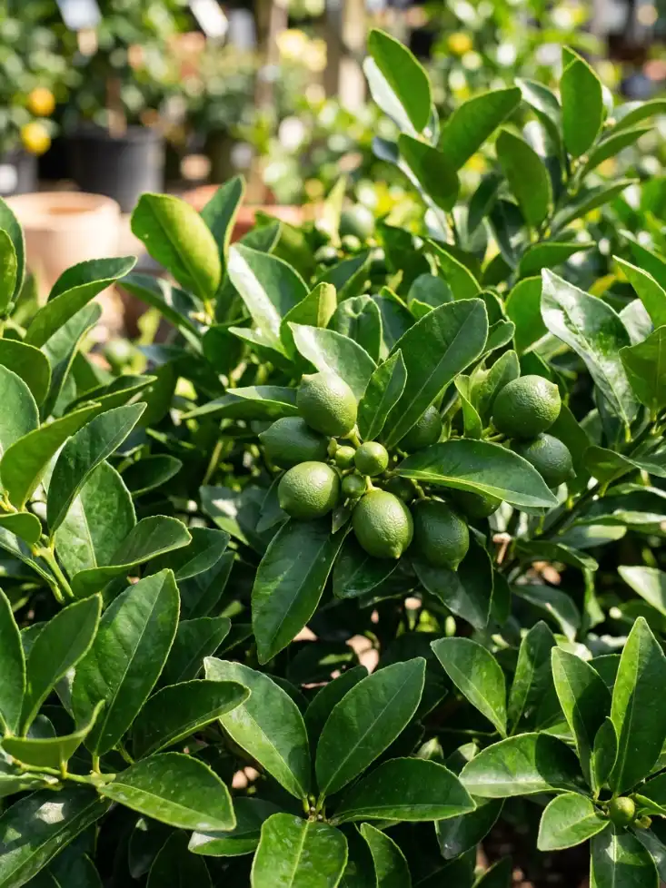 Dwarf Perfume Lemon Tree - close-up detail