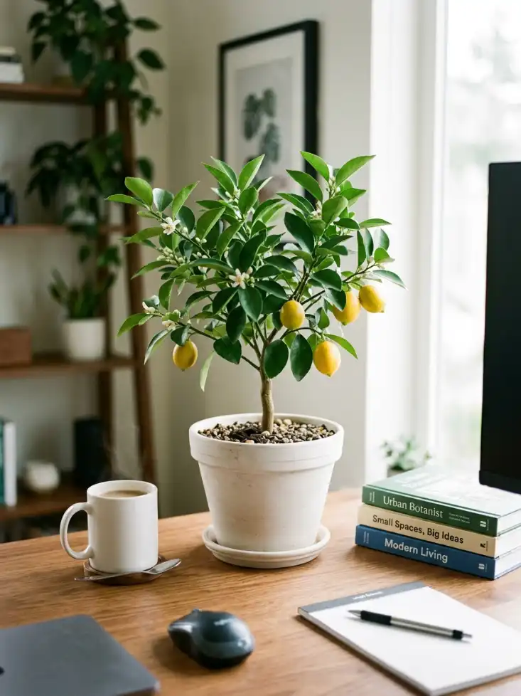 Dwarf Perfume Lemon Tree - in nursery pot