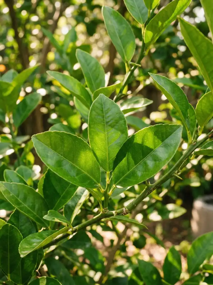 Dwarf Perfume Lemon Tree - side angle