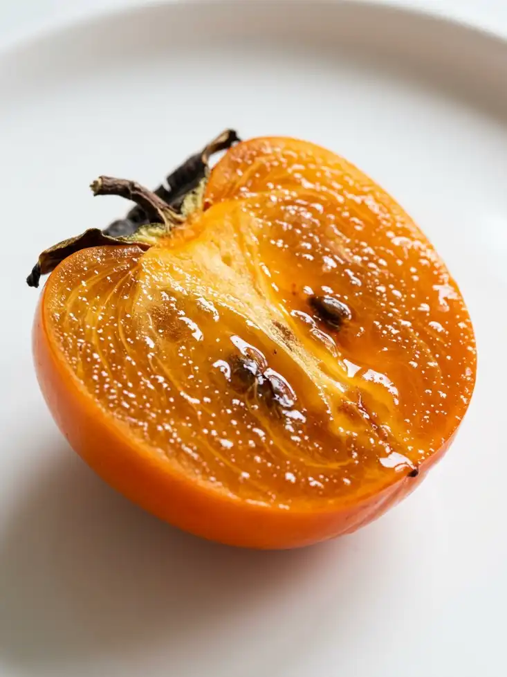 Persimmon tree saplings - foliage detail