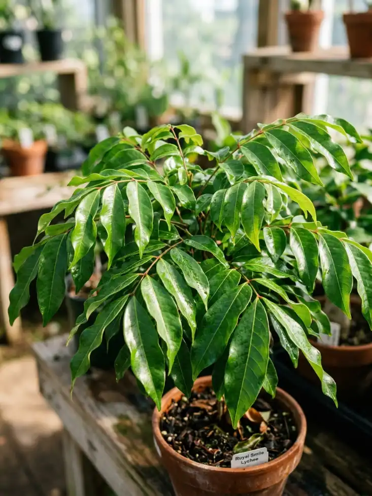 Royal Smile Lychee Sapling - side angle