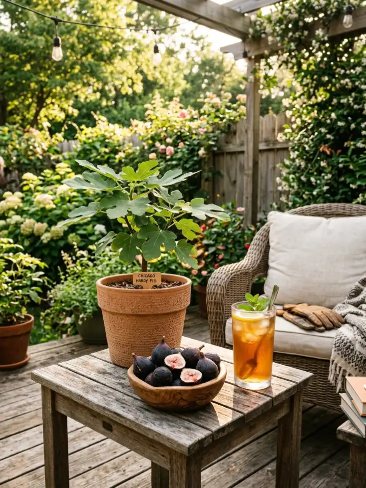 Chicago Hardy Fig Tree — Cold-Hardy to Zone 5, Fruits on New Wood, Patio-Friendly