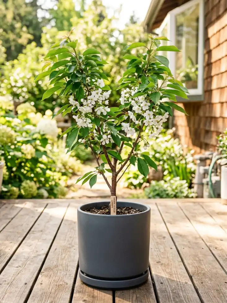 Dwarf Stella Cherry Tree — Self-Pollinating Sweet Cherry on Gisela 5 Rootstock, Patio-Friendly