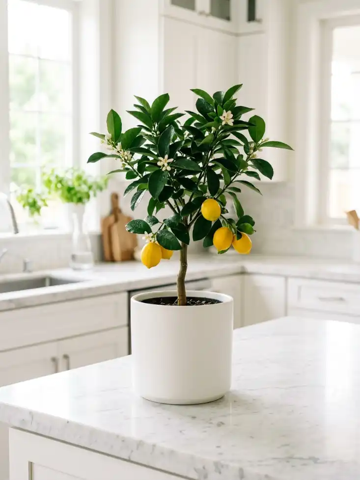 Improved Meyer Lemon Tree — Dwarf Citrus, Indoor-Outdoor Patio Fruit, Year-Round Harvest