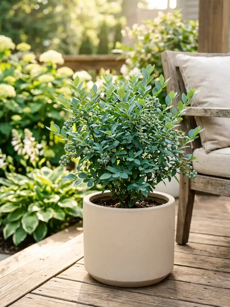 Sunshine Blue Blueberry — Heat-Tolerant Semi-Dwarf, Fruits with Just 150 Chill Hours, Pet-Safe